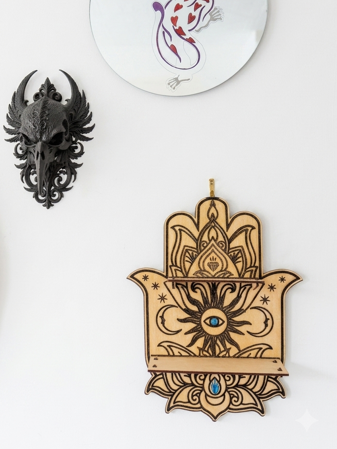 Hamsa Decor Shelf