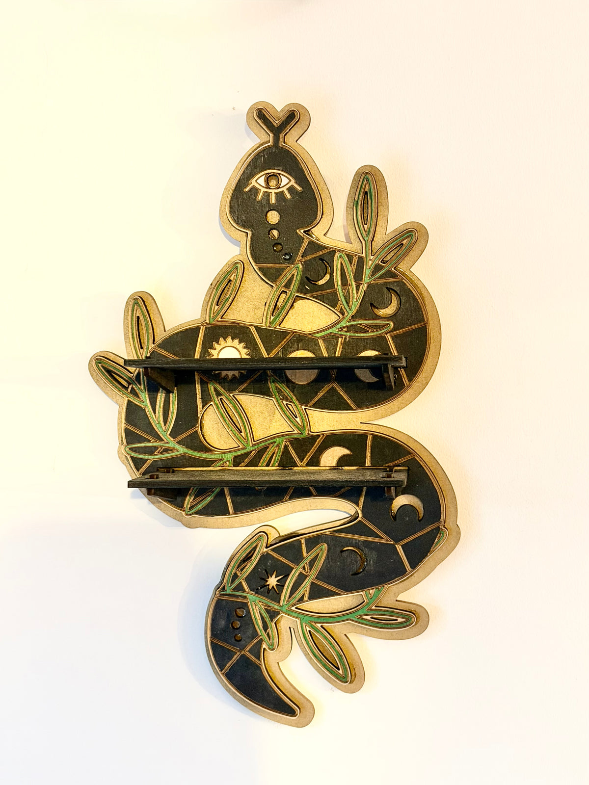 Botanical Snake Decor Shelf