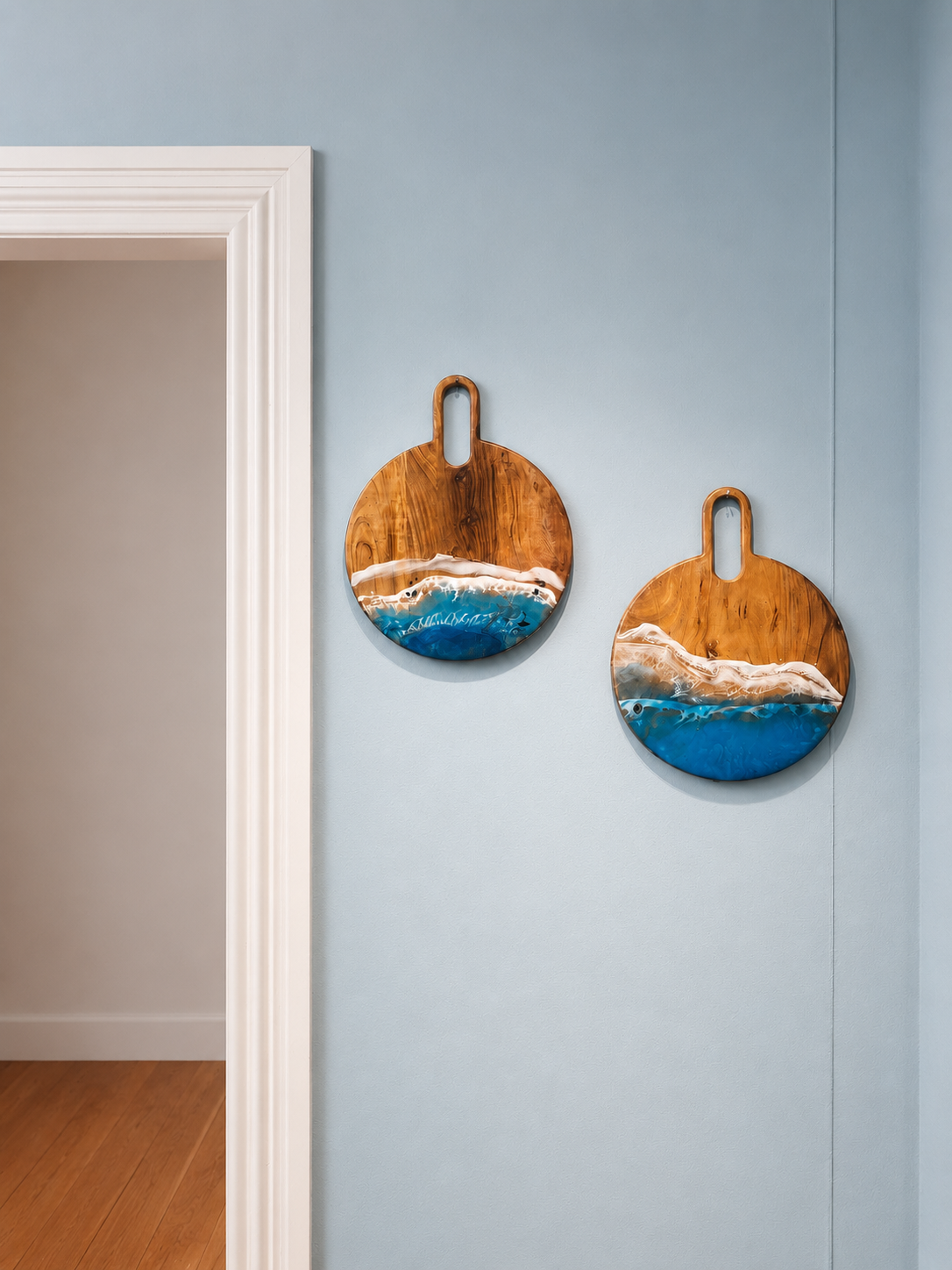 Round Resin Paddle Platter